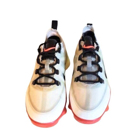 NIKE Air VaporMax 2019 'Pure Platinum Volt Crimson ' Running Shoes Size 7 - Picture 4 of 9